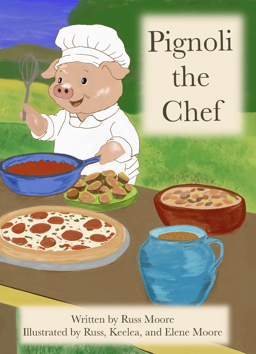 Cover of Pignoli the Chef: A Royal Harvest Tale, showing a pig chef's hat